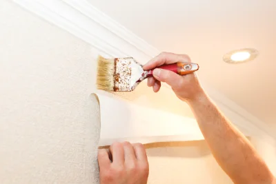 Pose de papier peint à Balsièges — revêtements muraux et toiles de verre